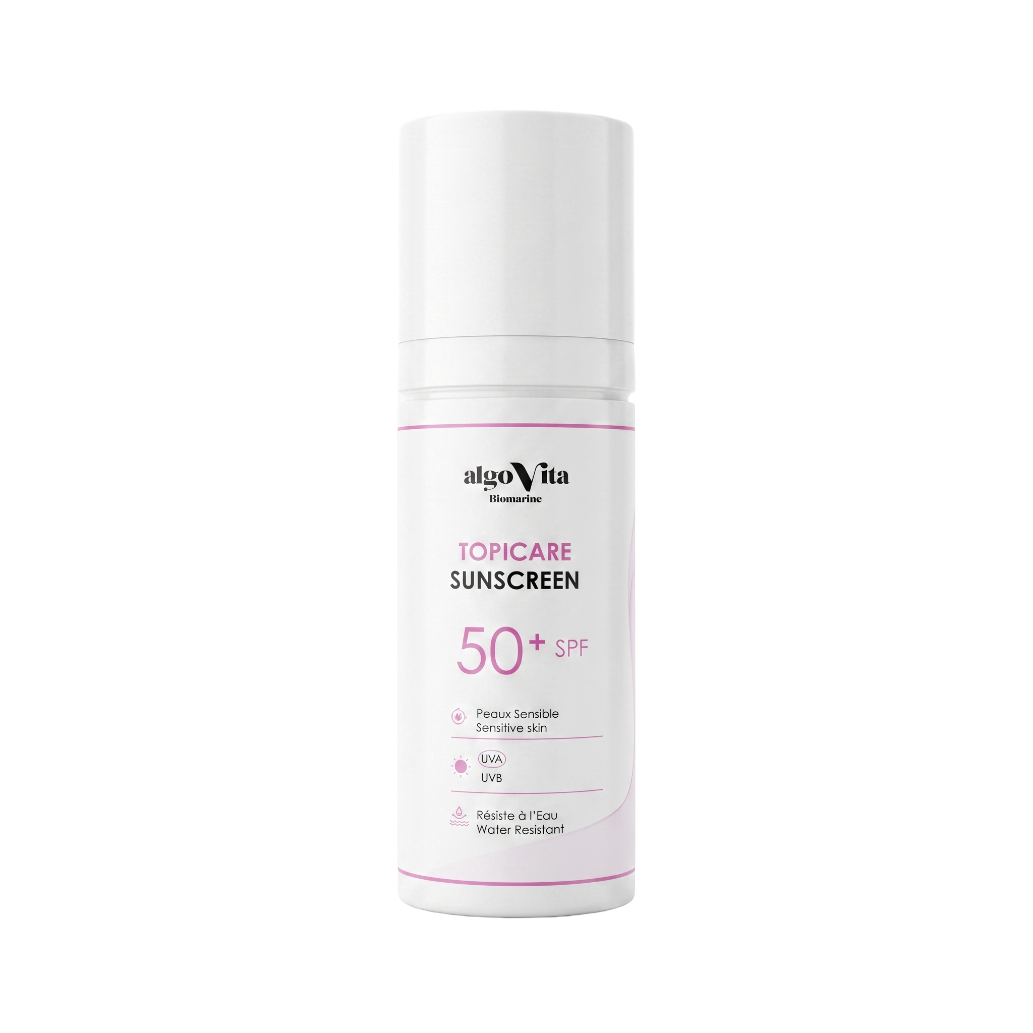 Écrans Solaires Peau Sensible - SPF 50+ UVA-UVB PA+++ Topicare