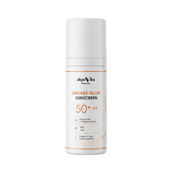 Écran solaire anti-taches invisible SPF 50+ UVA-UVB PA+++ Orange Glow 	Mixte à grasse